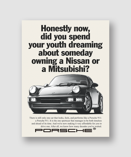 Porsche 911 Advertisement